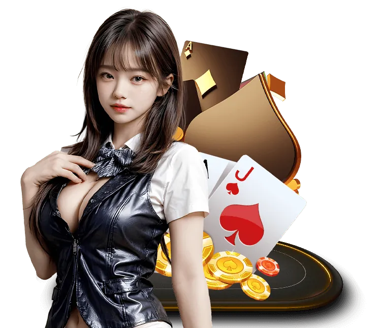Hình ảnh sòng bạc trực tiếp với dealer xinh đẹp